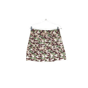 ZARA Green Camo Mini Skort - Women's M